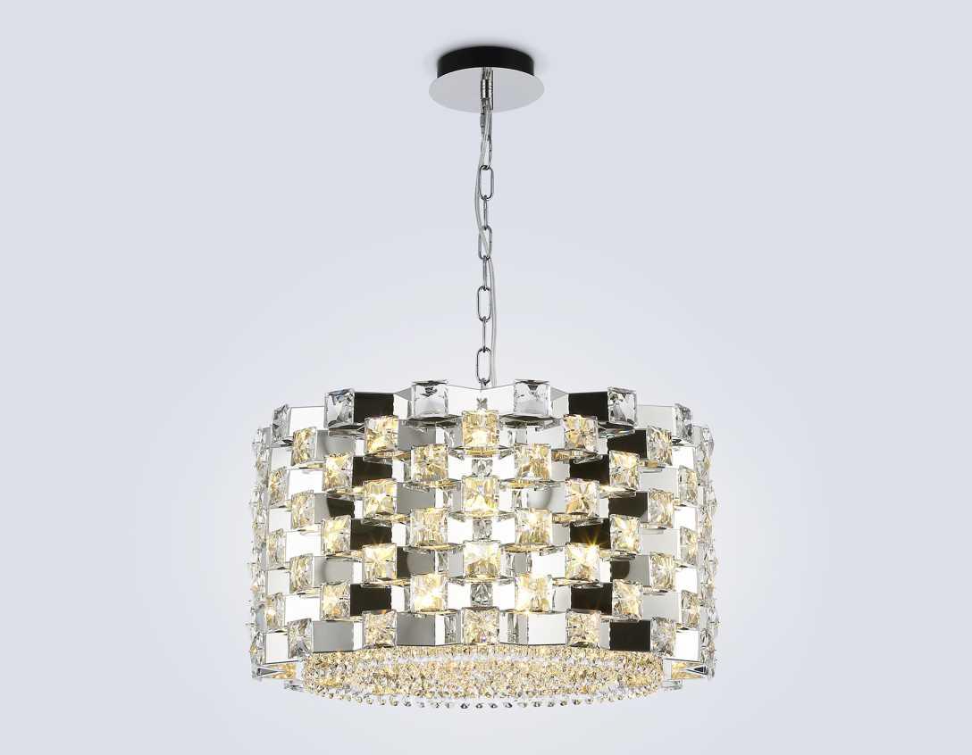 Подвесная люстра с хрусталем Ambrella light High Light LH41001