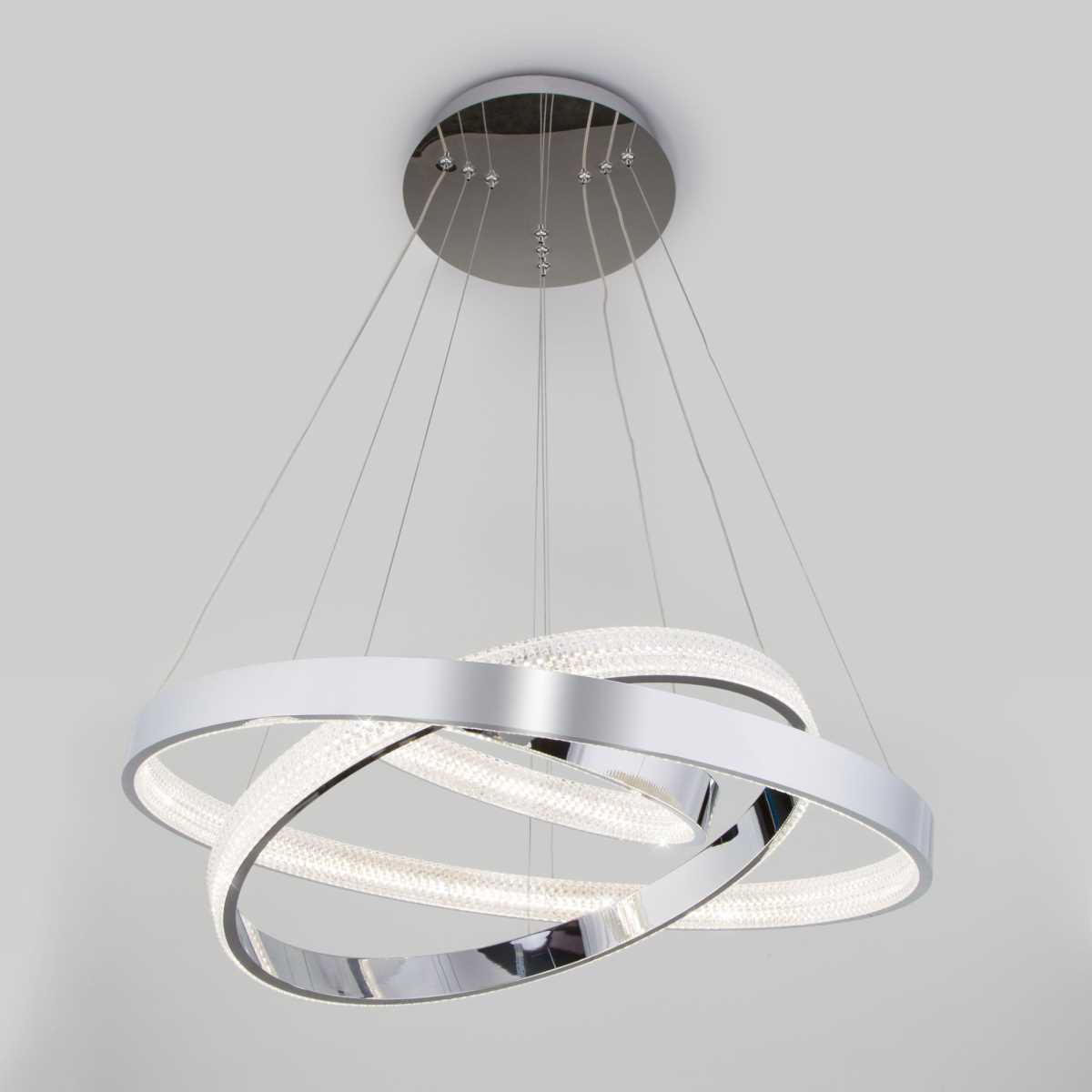 Подвесной светодиодный светильник Eurosvet Posh 90176/3 хром