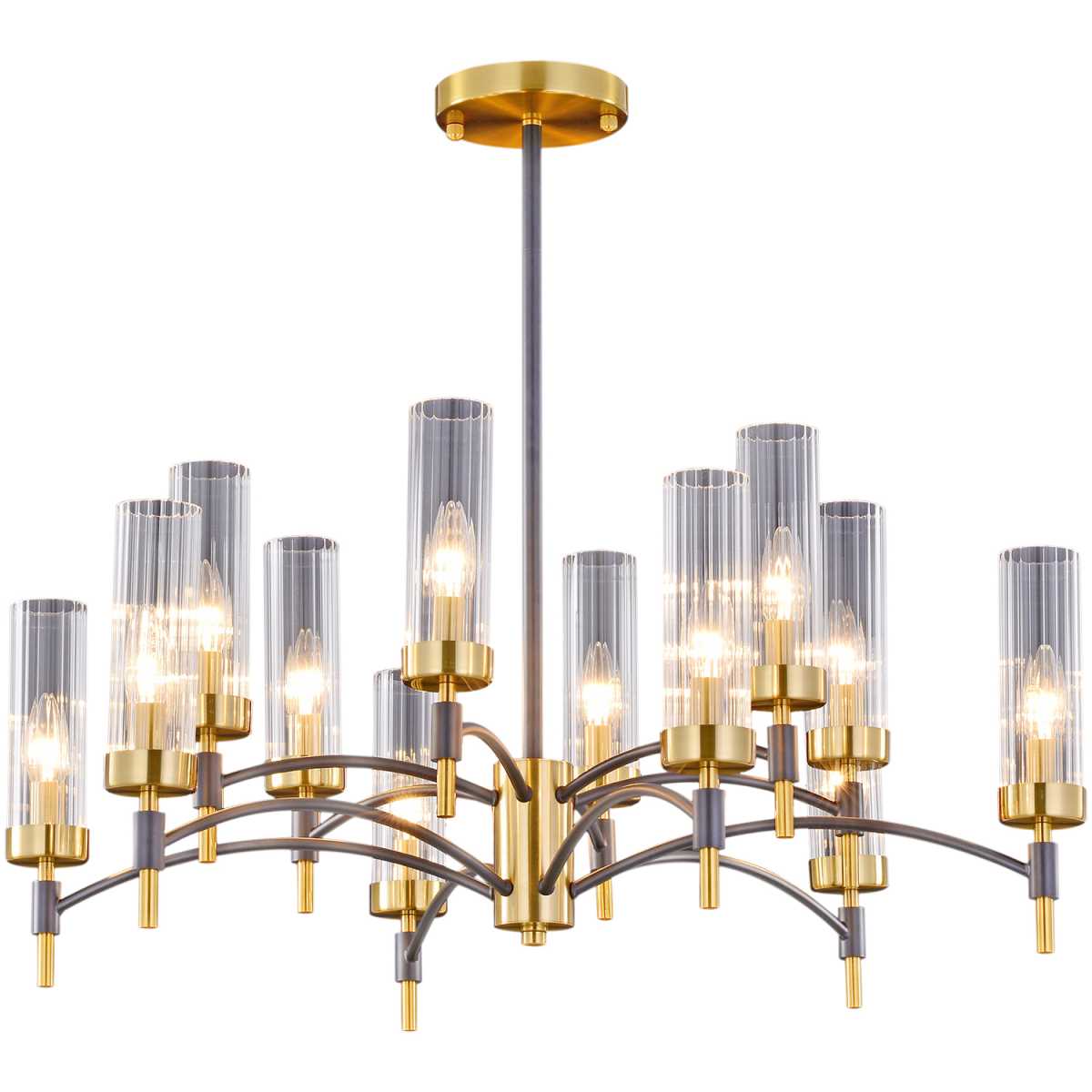 Потолочный светильник ILLUMICO IL5177-6+6PLS-29 BRASS TUBO