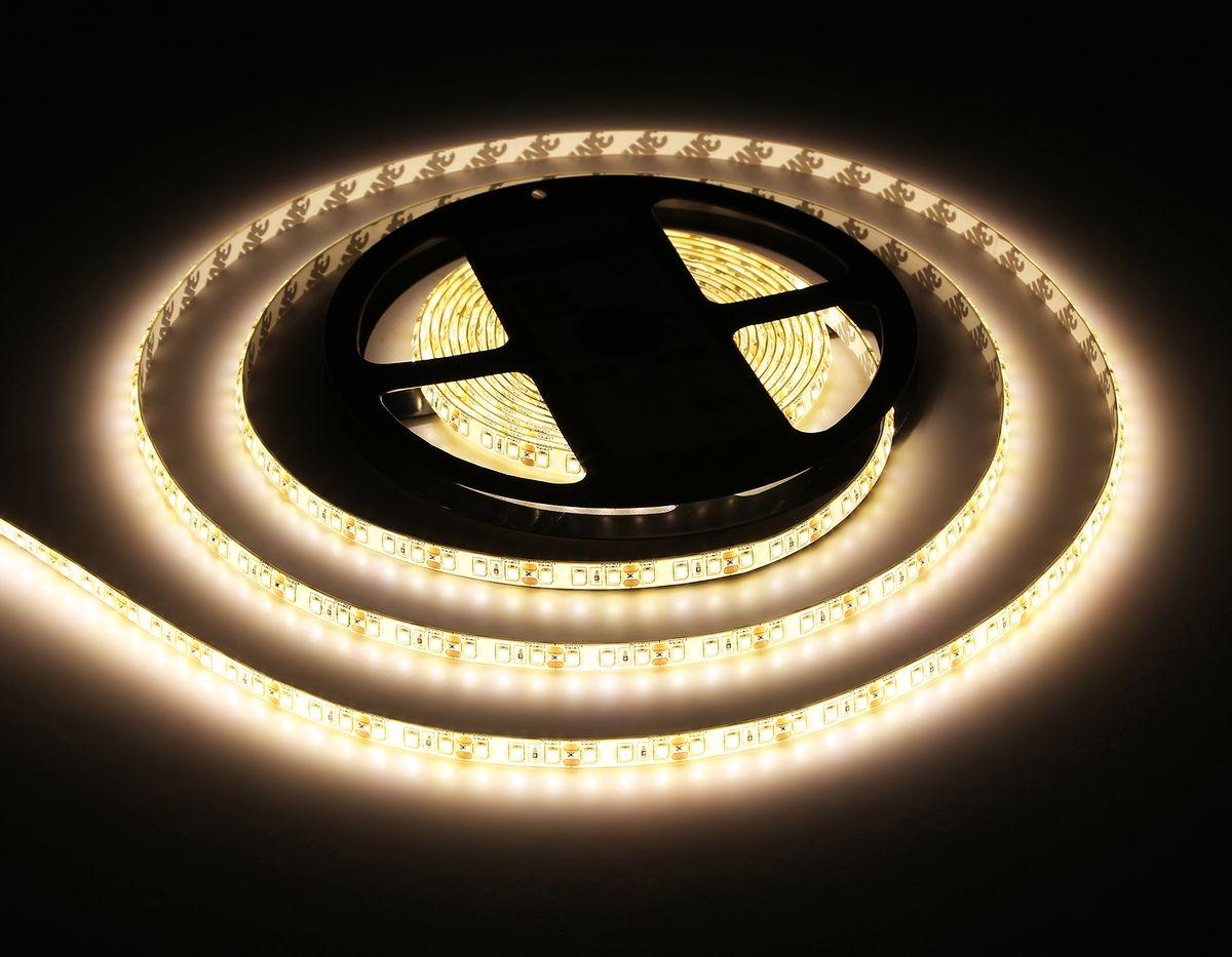 Светодиодная влагозащищенная лента Ambrella Light 9,6W/m 120LED/m 2835SMD теплый белый 5M GS1201