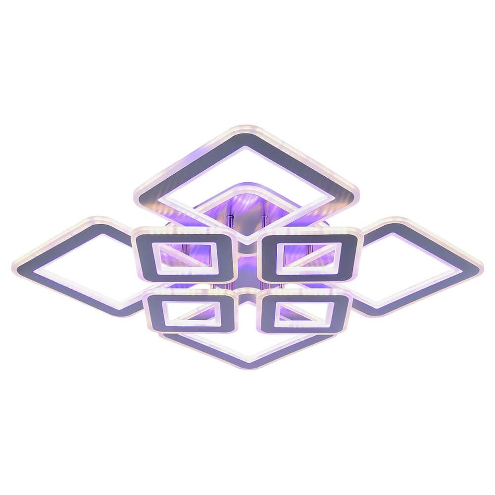 Потолочная светодиодная люстра Profit Light 8009/4+4 NKL A