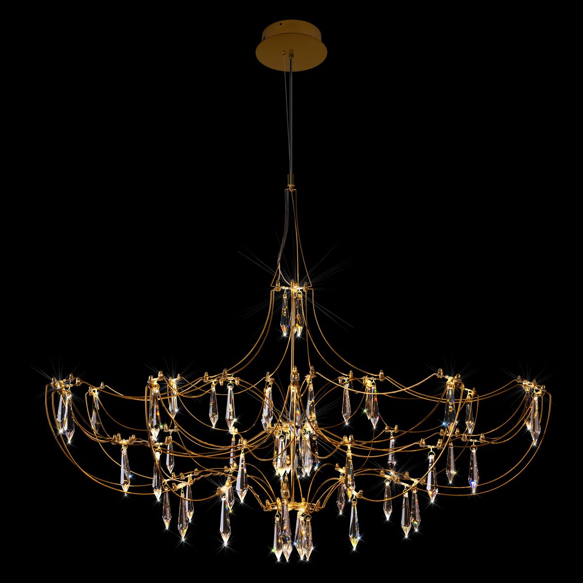 Подвесная люстра Loft IT Mira 10589/900 Gold Asfour