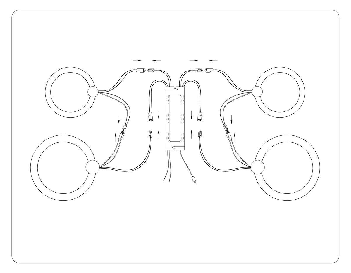 Потолочная светодиодная люстра Ambrella light Acrylica Original FA3811