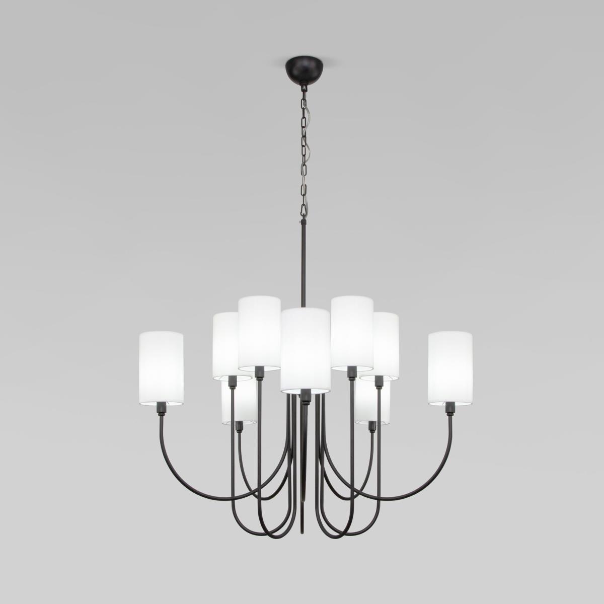 Подвесная люстра Eurosvet Abbey 60164/10 черный Smart