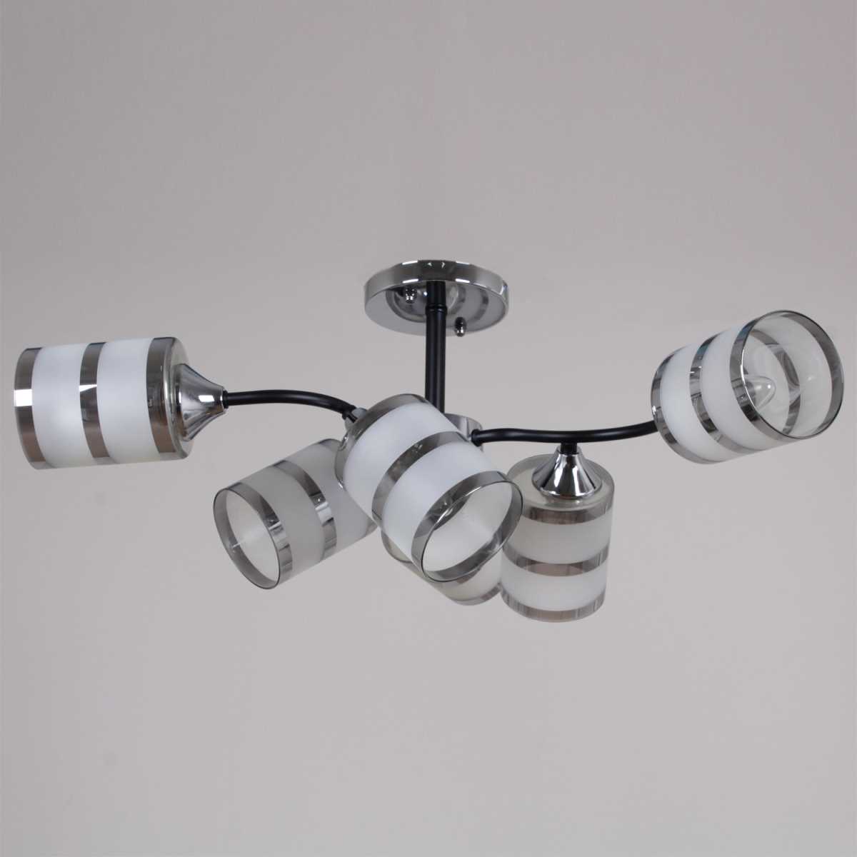 Потолочная люстра Reluce 45360-0.3-06 BK+CR