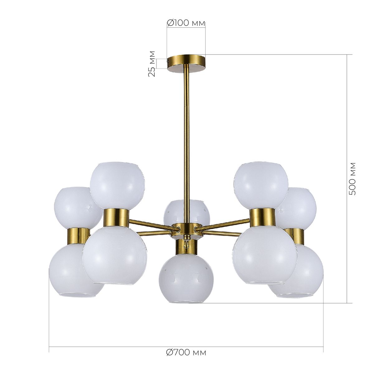 Потолочная люстра Evoluce Thonet SLE1138-302-10