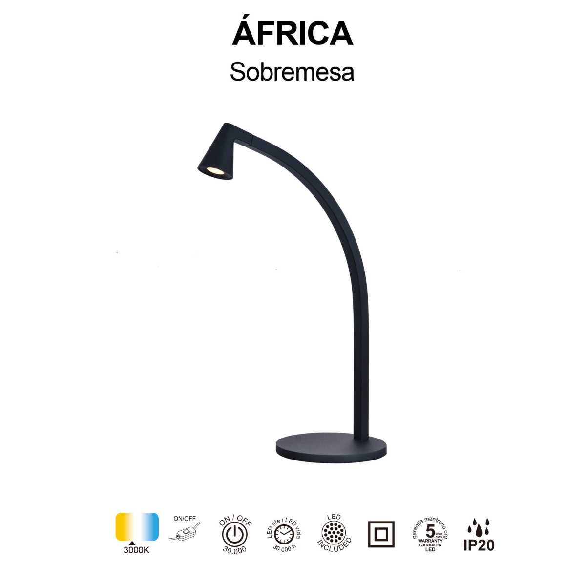 Настольная лампа Mantra Africa 9415