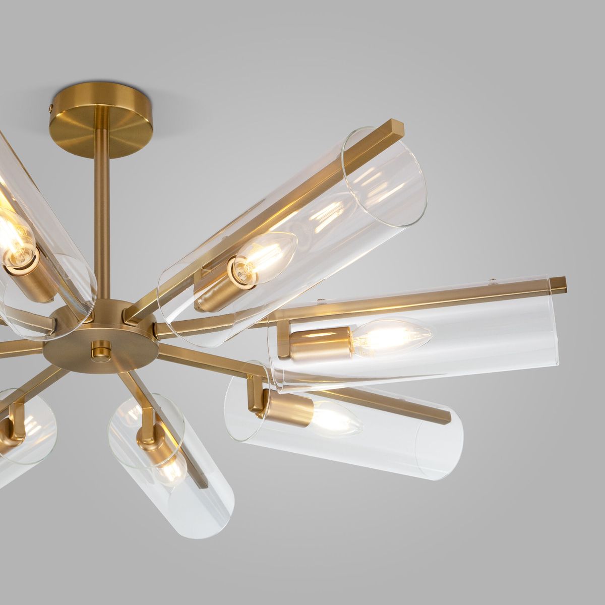 Потолочная люстра Eurosvet Trompeta 70144/8 латунь