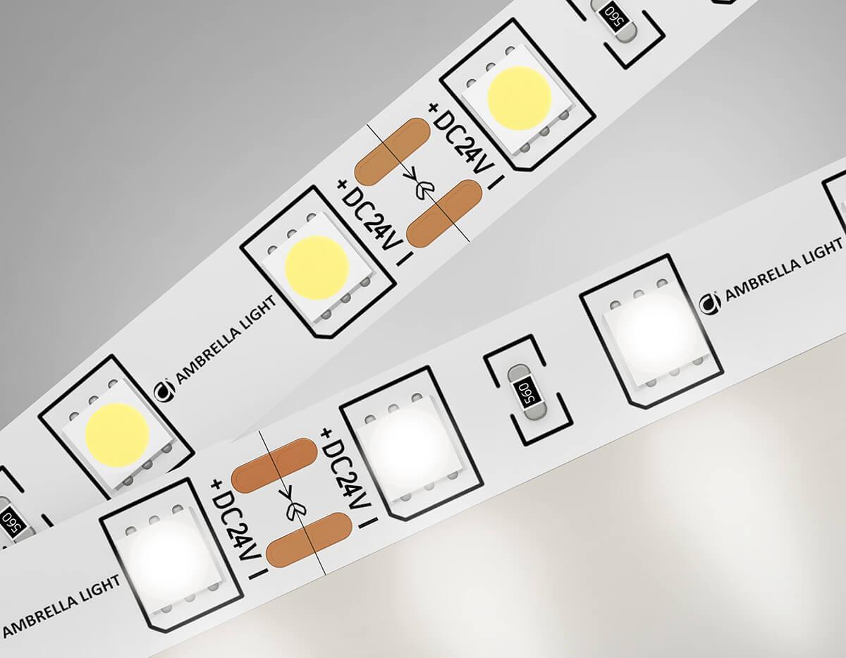 Светодиодная лента Ambrella Light 14,4W/m 60LED/m 5050SMD дневной белый 5M GS4002