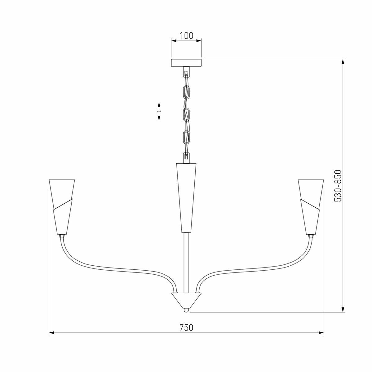 Подвесная люстра Eurosvet Rhyton 60167/6 никель