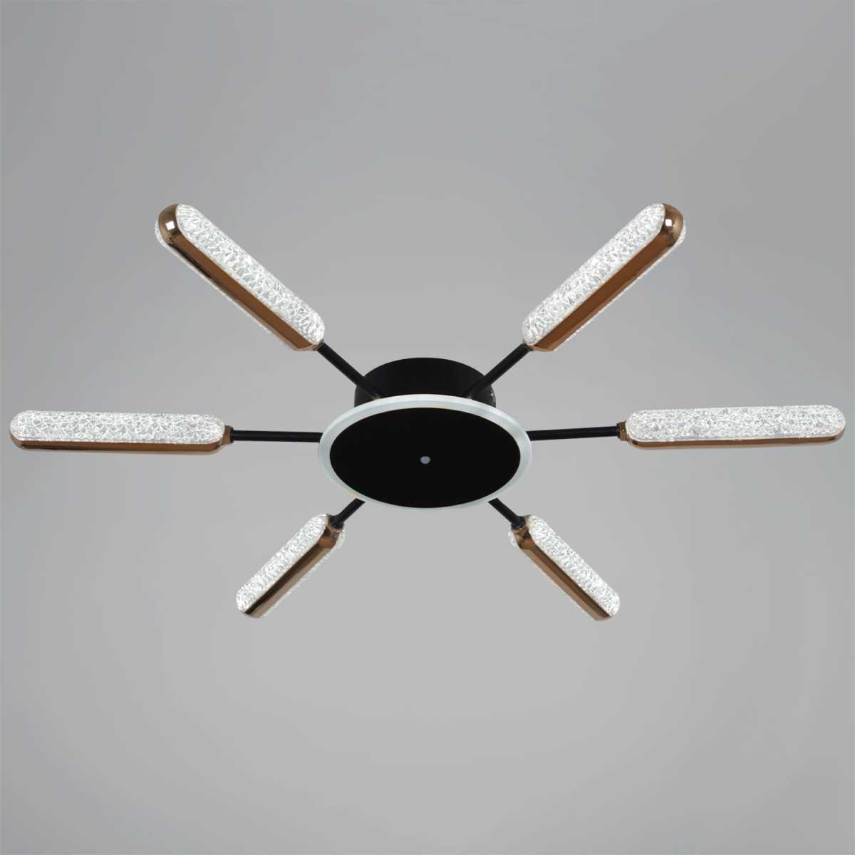 Потолочная люстра Reluce 08290-0.3-06 BK+GD