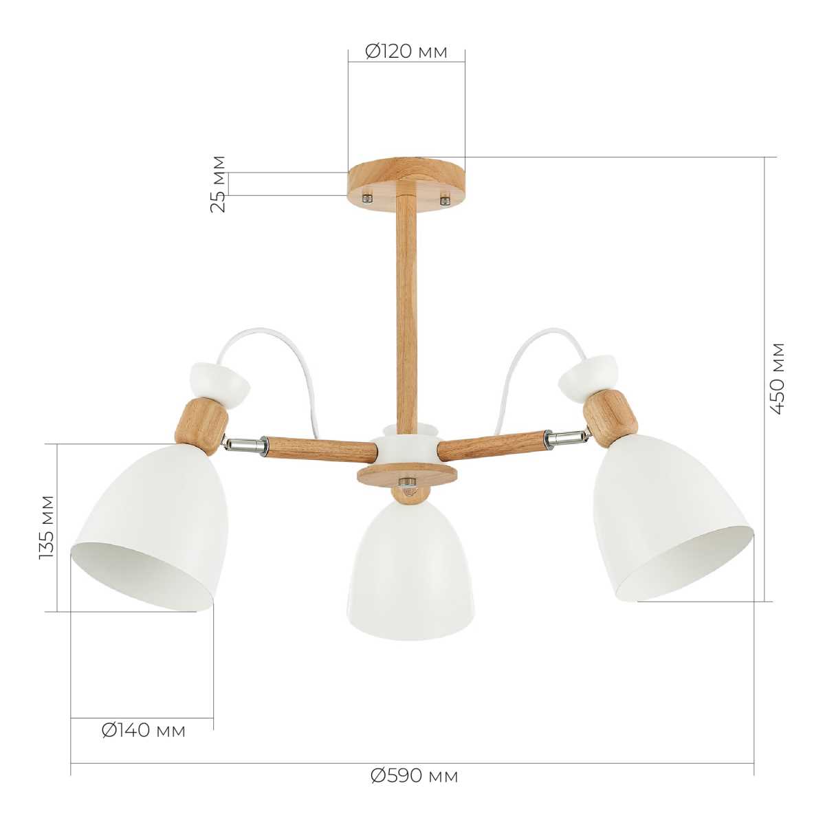 Потолочная люстра Evoluce Balcamo SLE103802-03