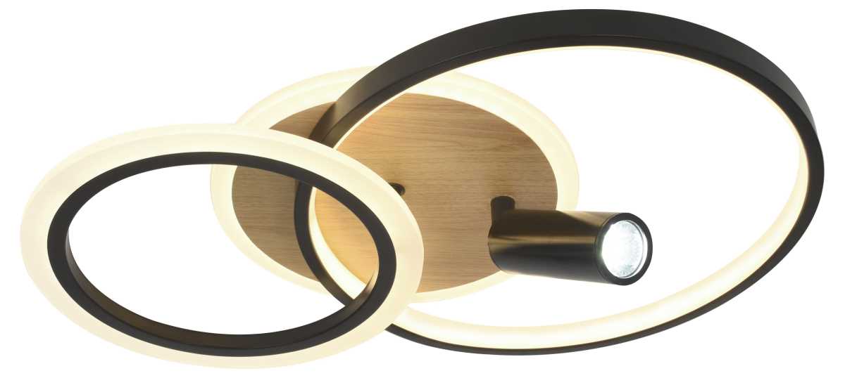 Светильник потолочный светодиодный ЭРА Модерн Rondo CLL-1-85-RC BK Б0069745