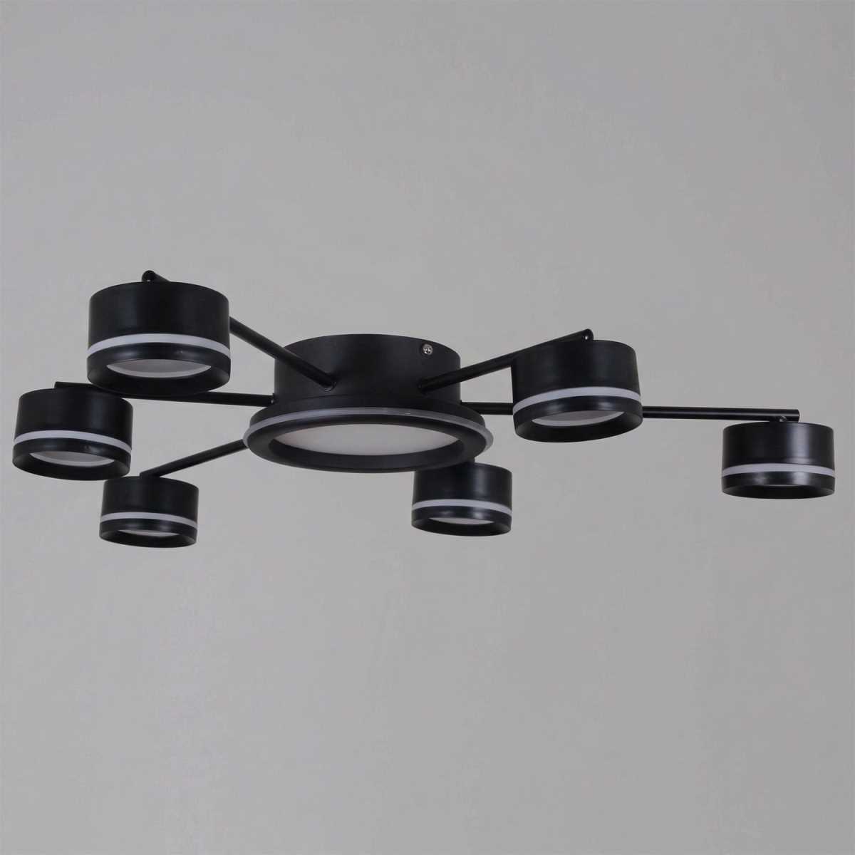 Потолочная люстра Reluce 20590-0.3-3+3+1 Black