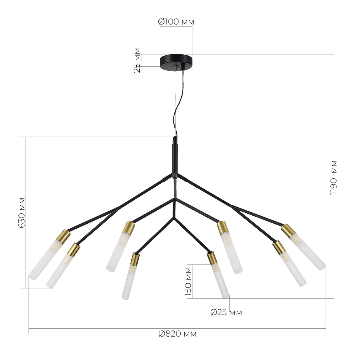 Подвесной светильник Evoluce KAITO SLE1129-403-08