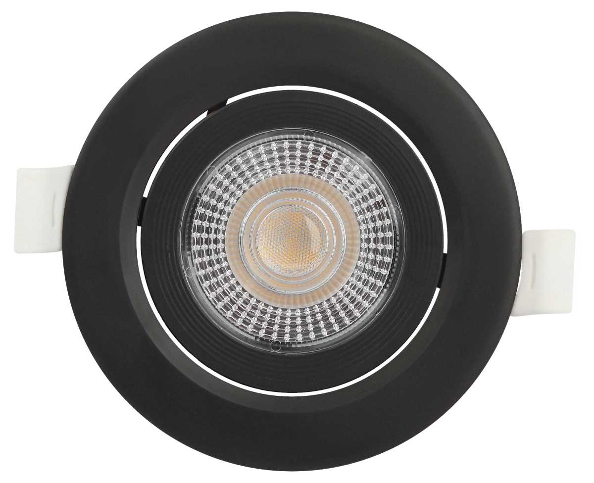 Светильник светодиодный встраиваемый ЭРА KL LED 25A-5 3K BK 5Вт 3000К круглый поворотный черный Б0068164