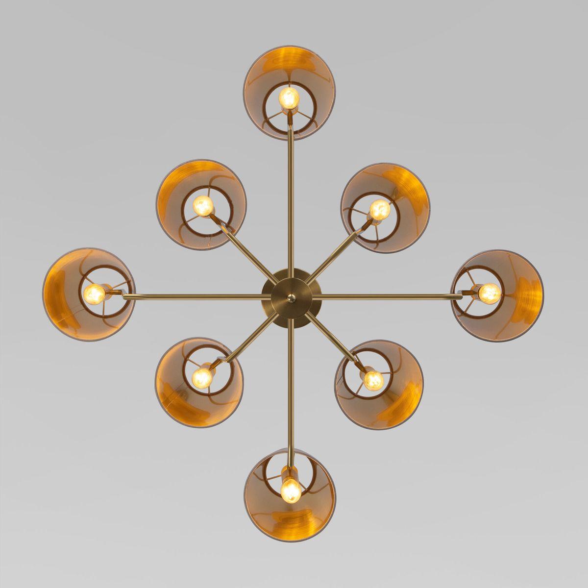 Подвесная люстра Eurosvet Topanga 60173/8 латунь a069018