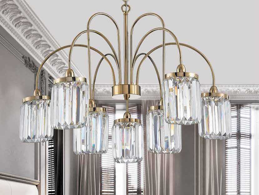 Подвесная люстра Newport 4506+3/C gold new М0070430
