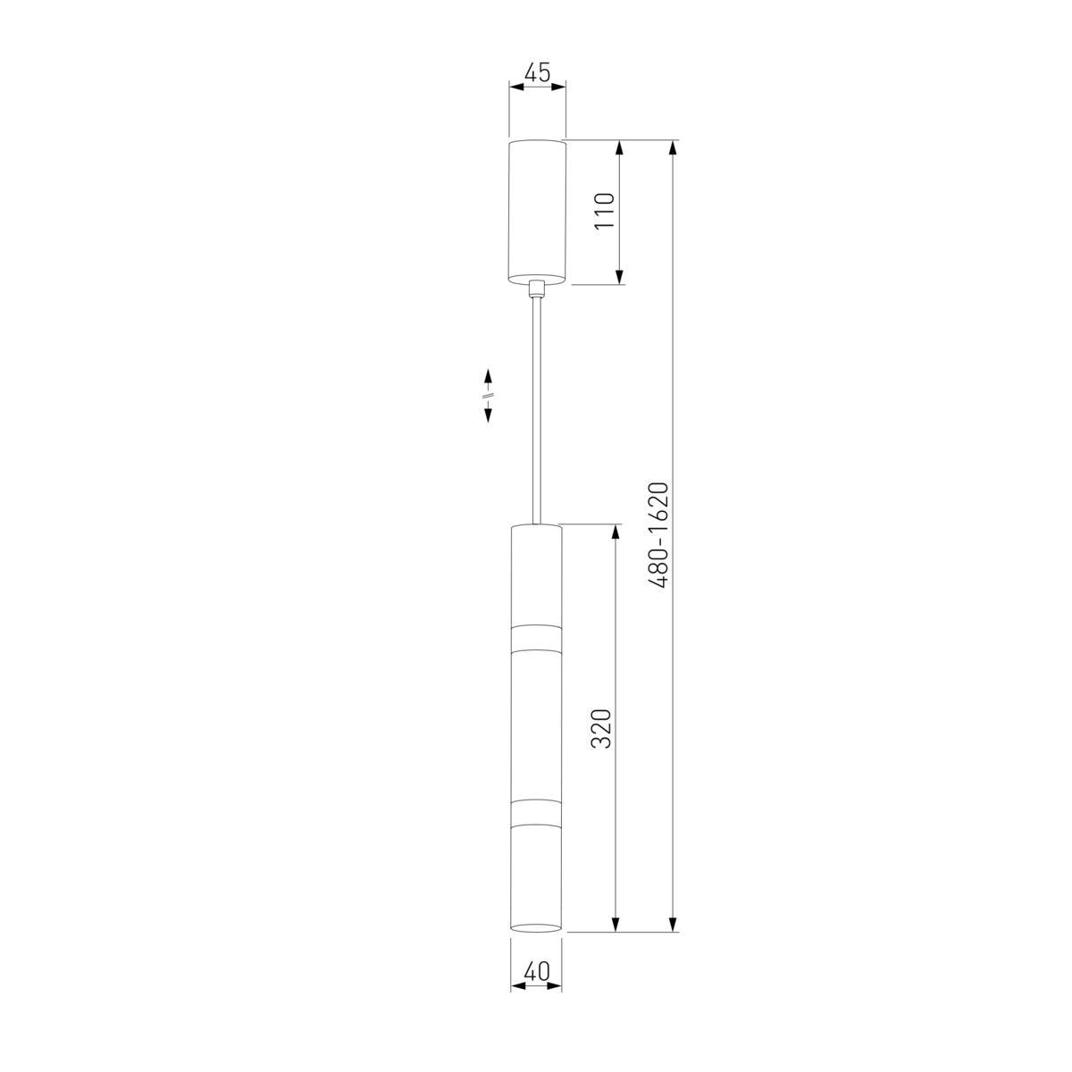 Подвесной светодиодный светильник Eurosvet Axel 50210/1 LED белый