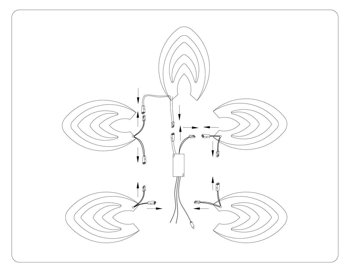 Потолочная светодиодная люстра Ambrella light Acrylica Original FA4546