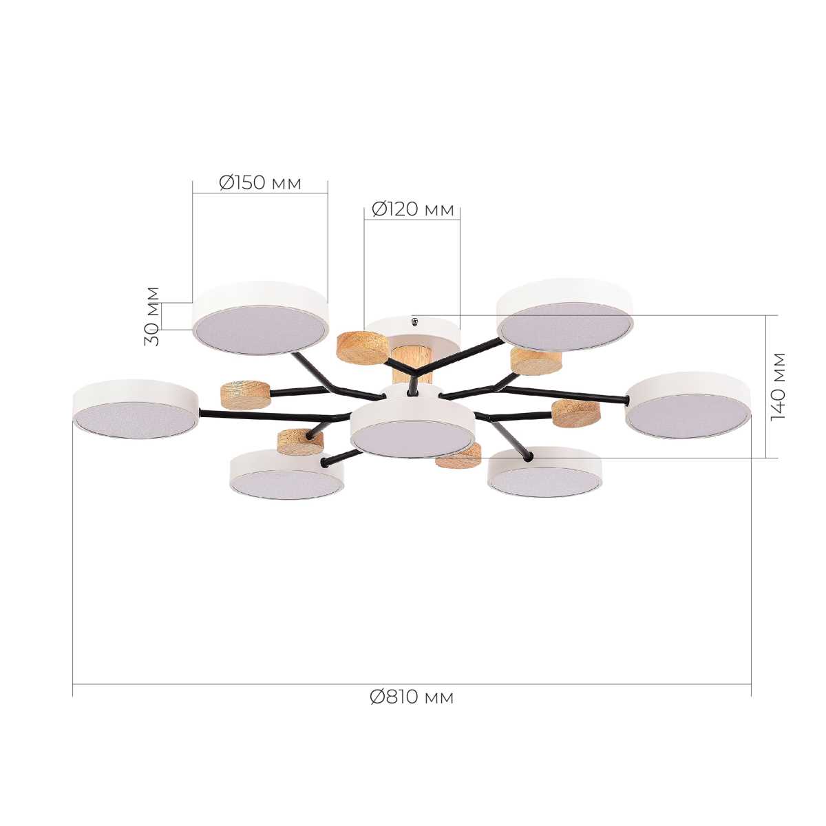Потолочная светодиодная люстра Evoluce FAEMA SLE6006-502-07