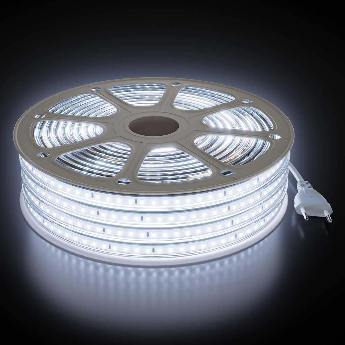 Комплект светодиодной влагозащищенной ленты OGM 6W/m 120LED/m 2835SMD холодный белый 15M SL-70
