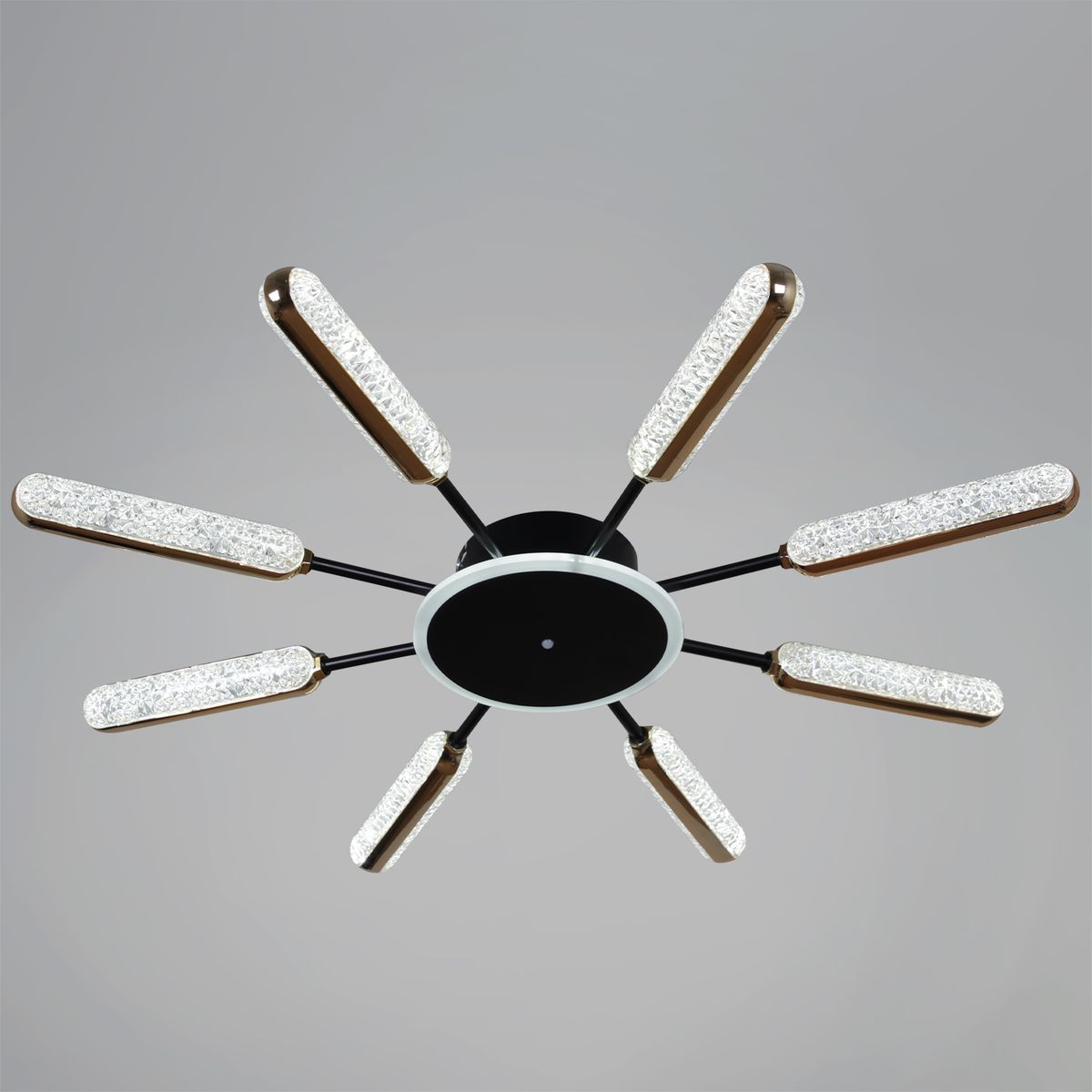 Потолочная светодиодная люстра Reluce 08290-0.3-08 BK+GD