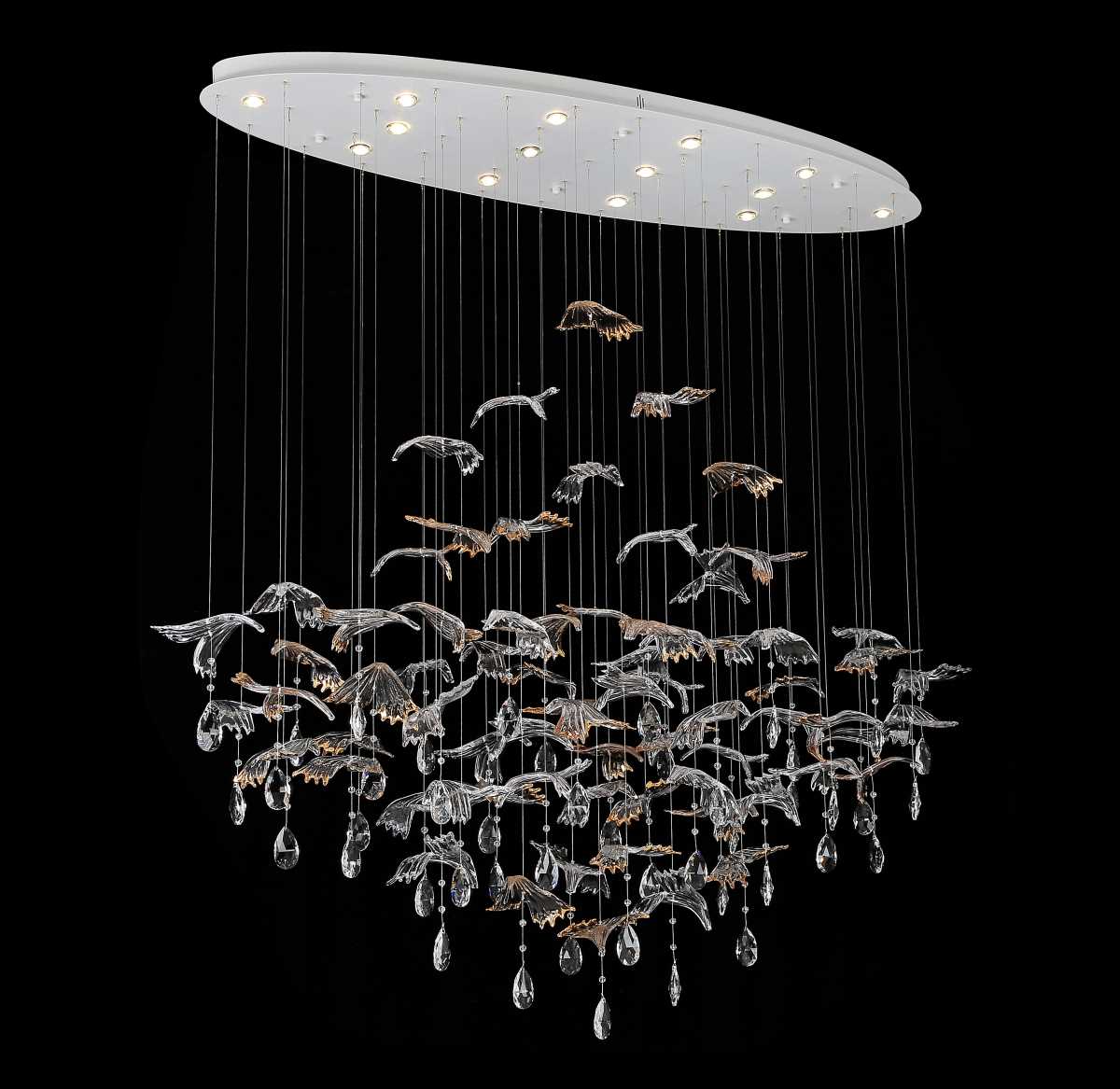 Подвесная люстра Newport 8220/140 С oval chrome М0071691