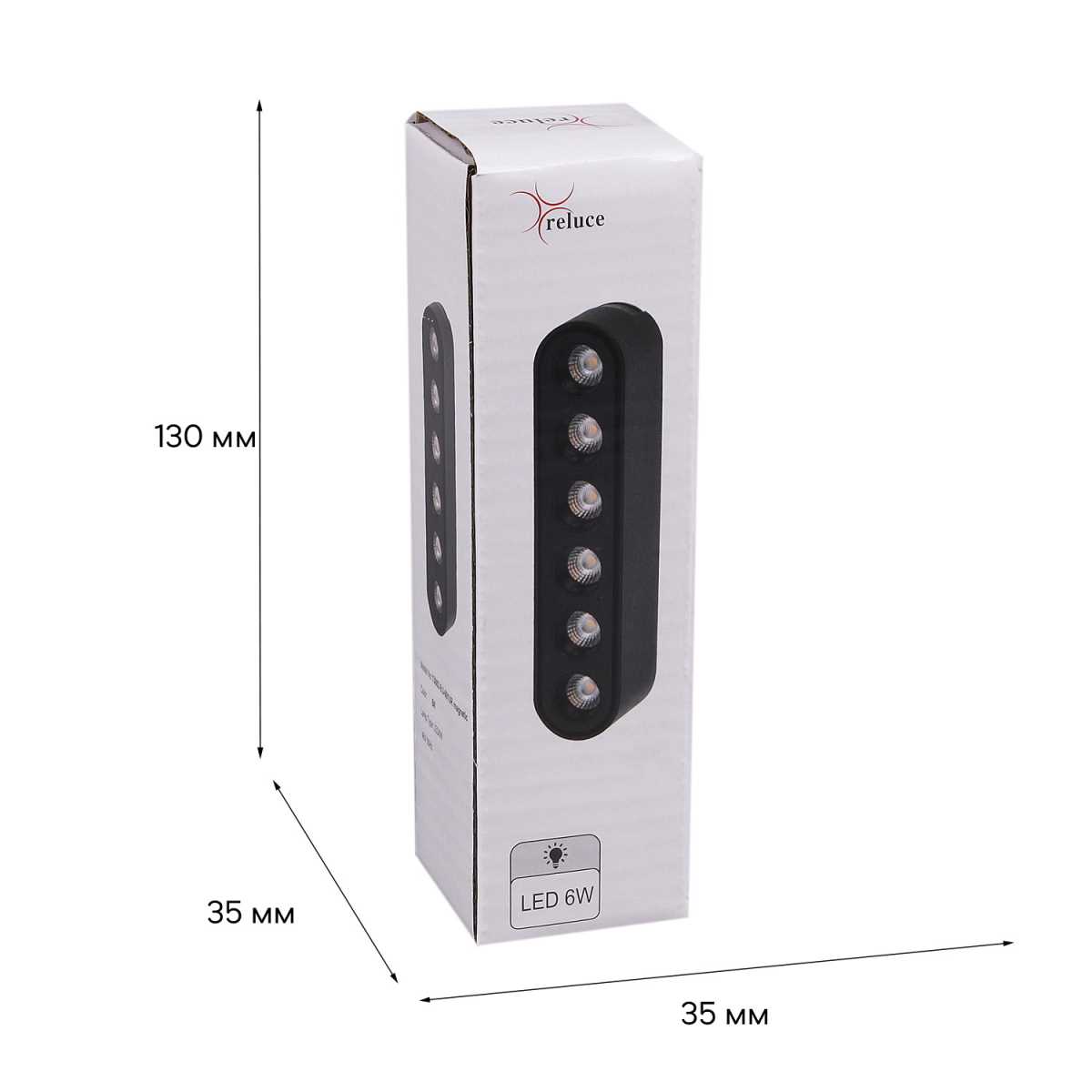 Трековый светодиодный светильник Reluce 13002-9.3-001UR magnetic LED6W BK