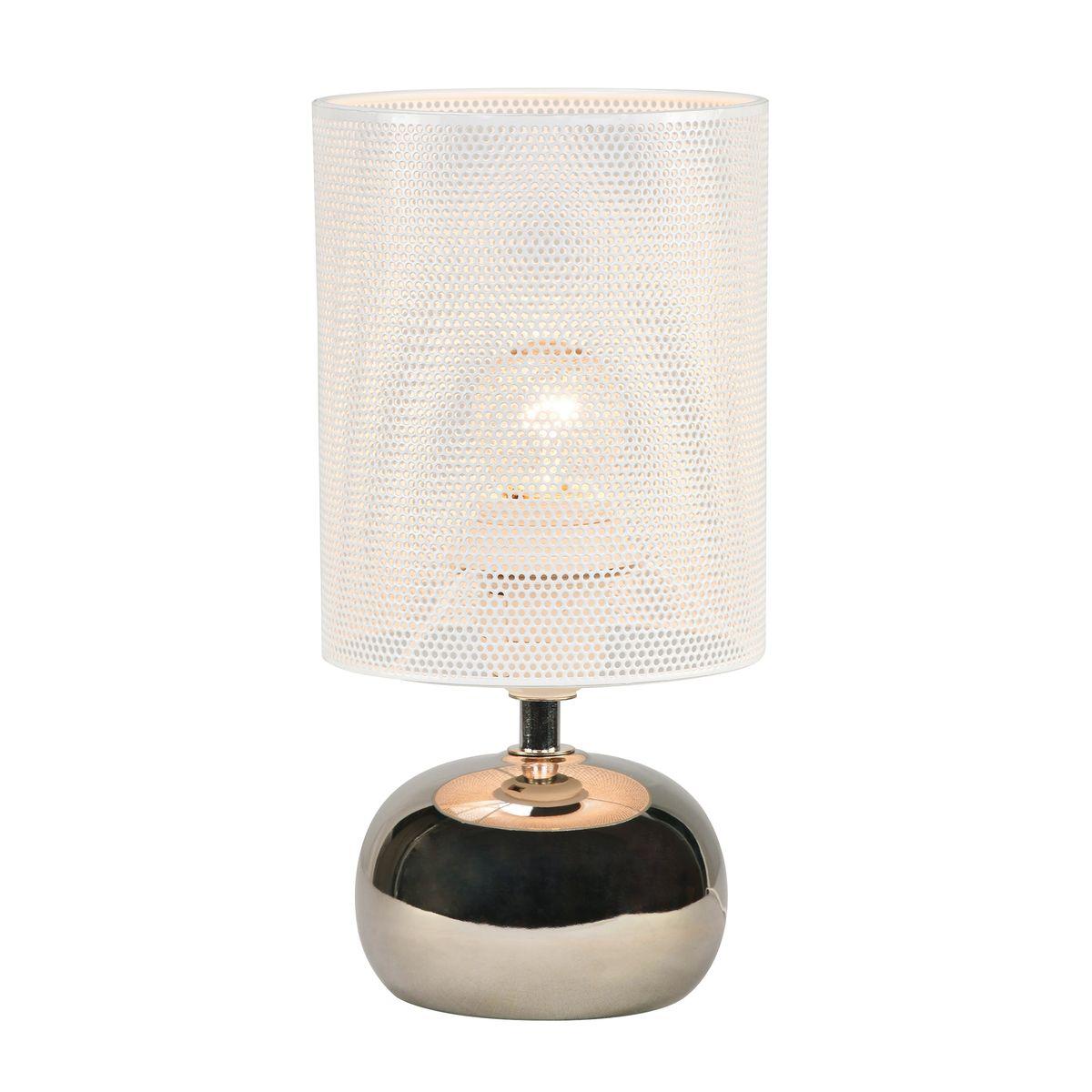 Настольная лампа Uniel UML-B307 E14 Silver/White UL-00012423