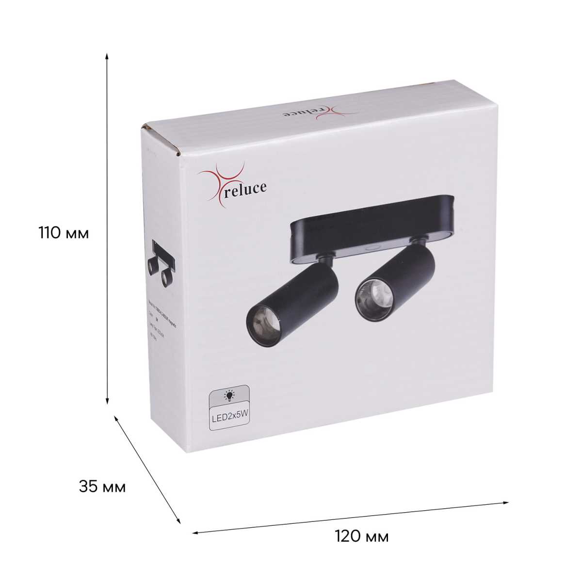 Трековый светодиодный светильник Reluce 13005-9.3-002UR magnetic LED2x5W BK