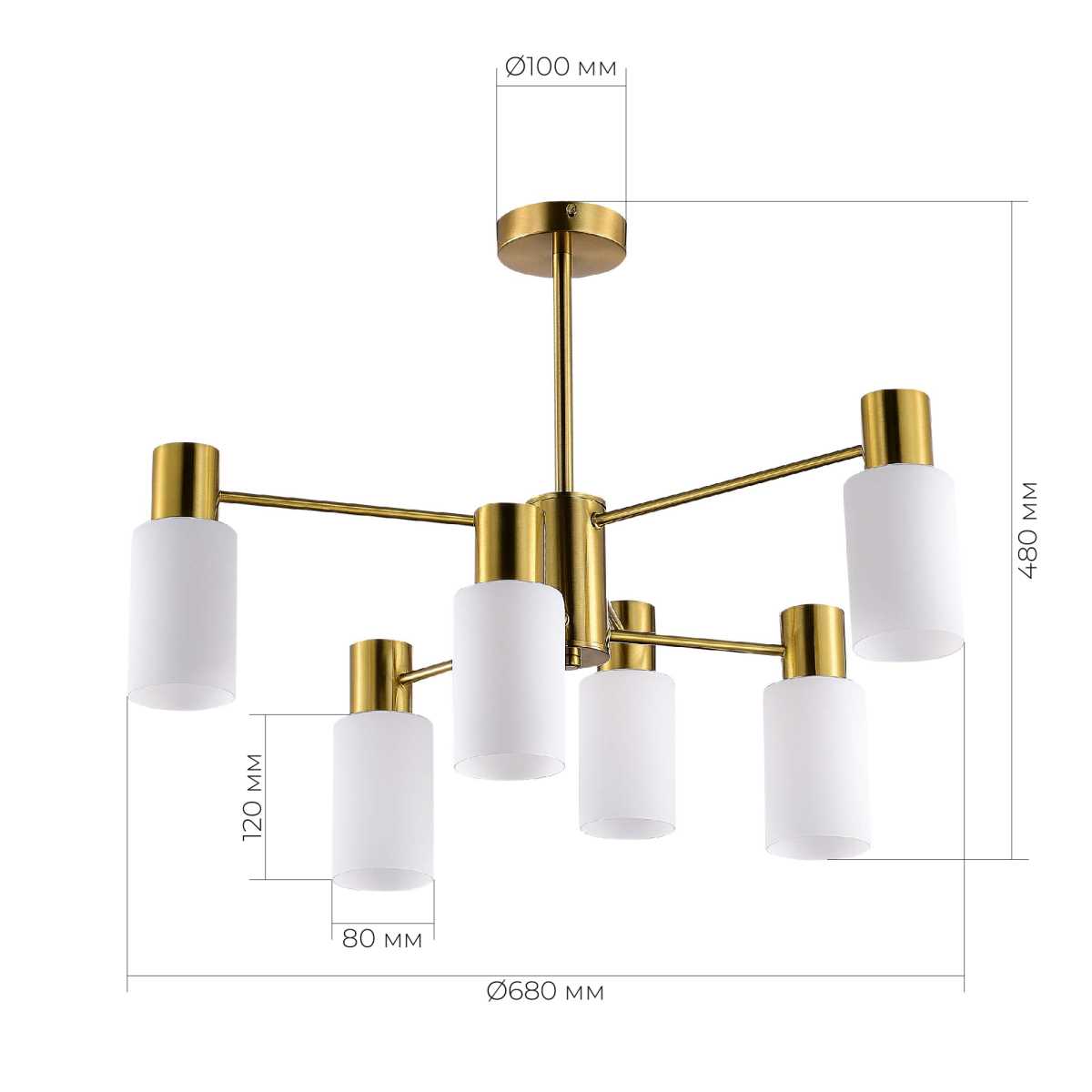 Потолочная люстра Evoluce Gessi SLE1139-302-06