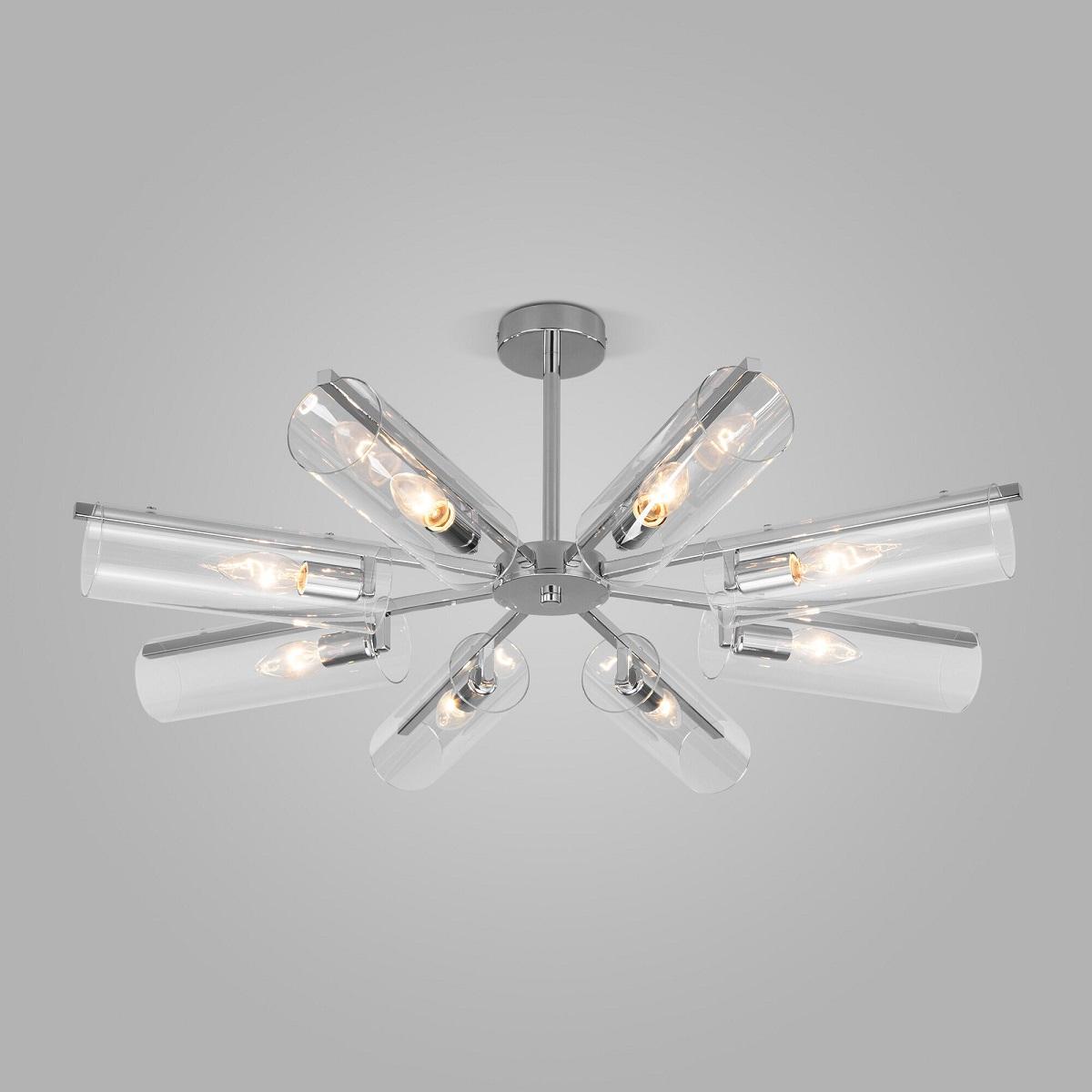 Потолочная люстра Eurosvet Trompeta 70144/8 хром