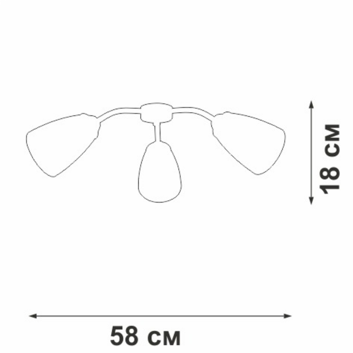 Потолочная люстра Vitaluce V3187-0/3PL