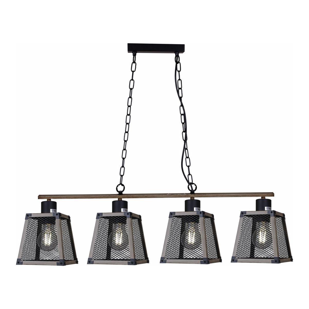 Подвесная люстра Illumico IL1006-4LL-05 BK Wood