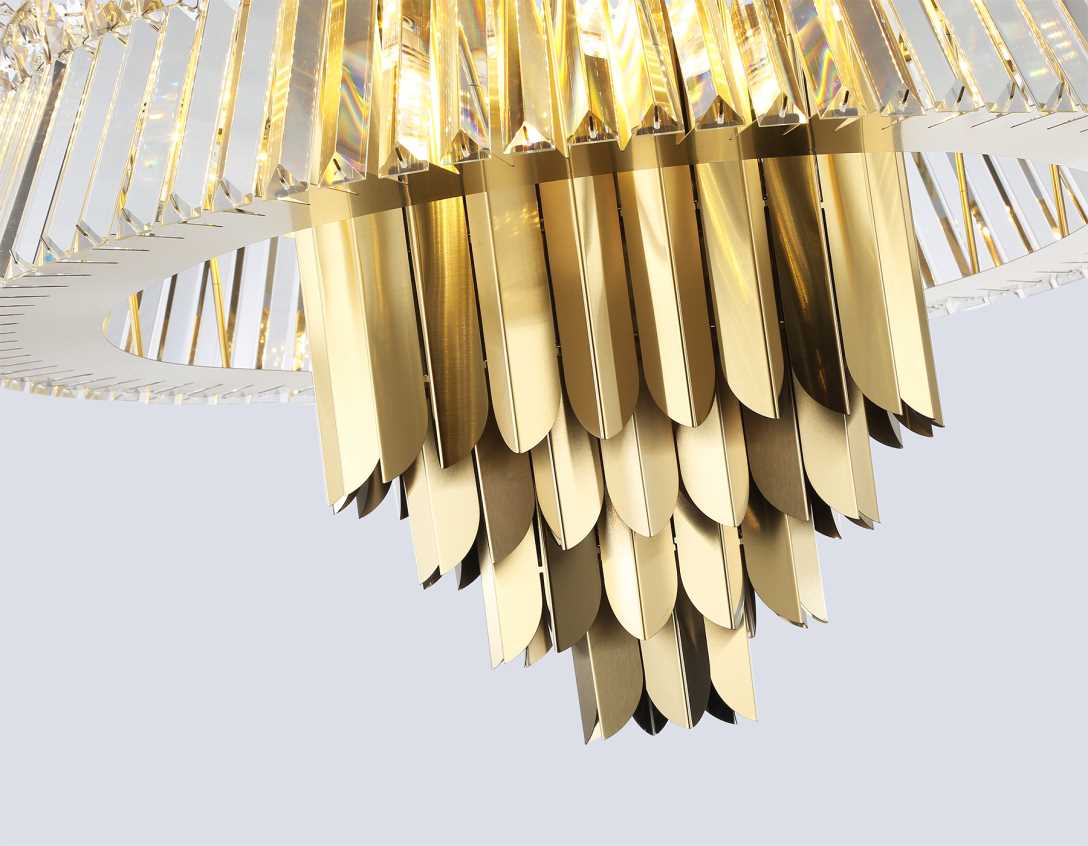 Подвесная люстра с хрусталем Ambrella light High Light LH41023