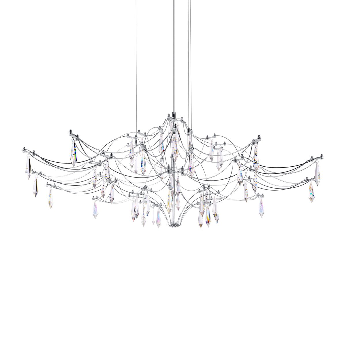 Подвесная люстра Loft IT Mira 10587/1000 Silver Asfour