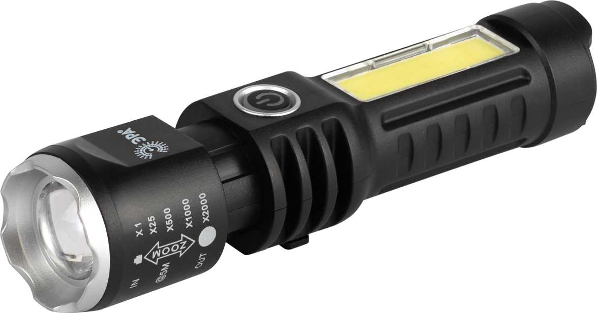 Светодиодный фонарь ЭРА UA-403 универсальный аккумуляторный 5 Вт LED + 3 Вт COB оптический Zoom 4 режима USB type C Б0069805