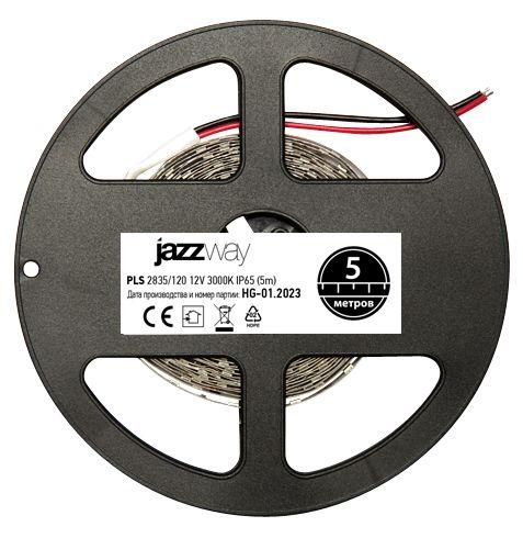 Светодиодная влагозащищенная лента Jazzway 12W/m 120Led/m 2835SMD теплый белый 5M 2859112
