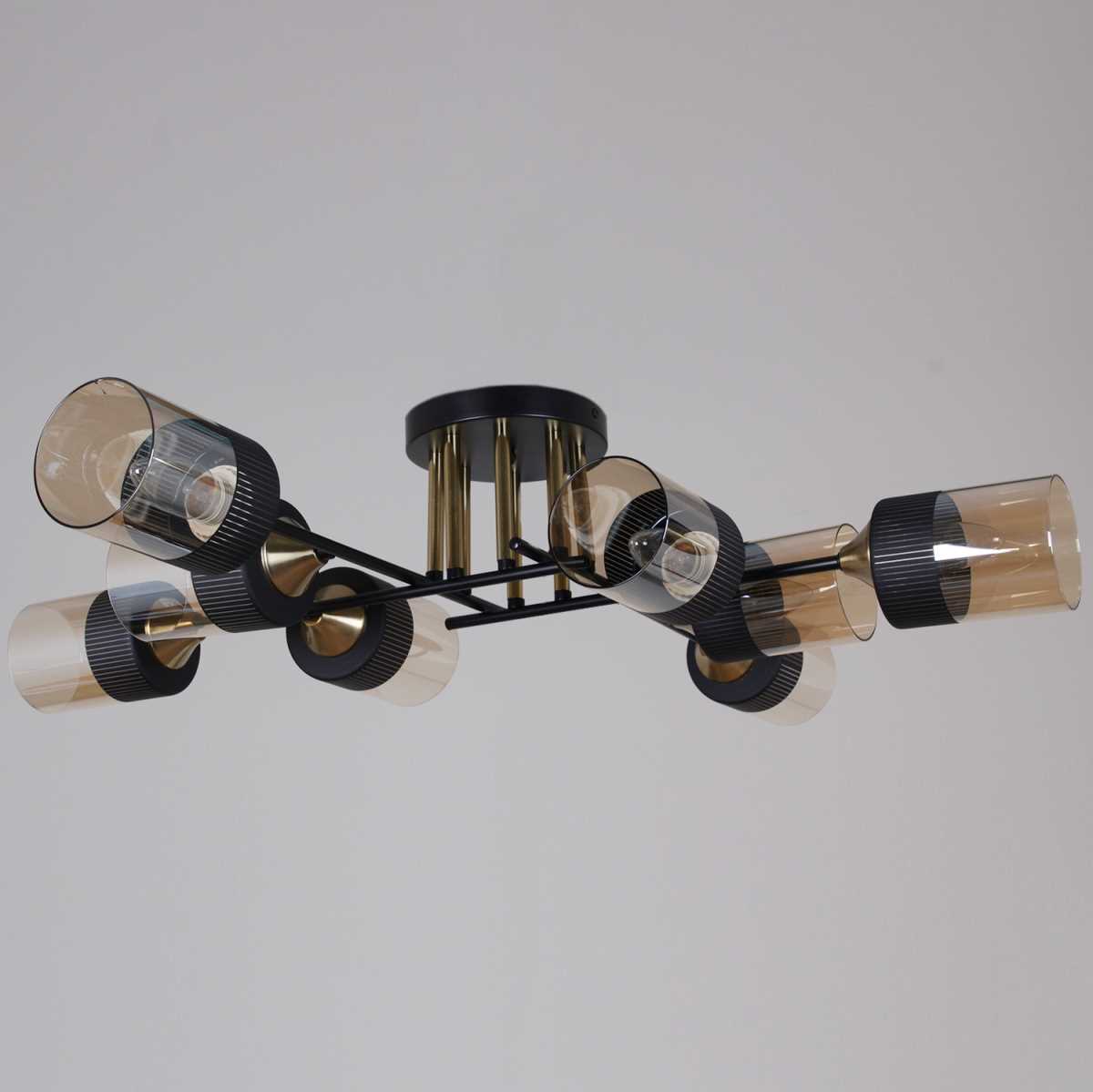 Потолочная люстра Reluce 48460-0.3-08 BK+COPPER