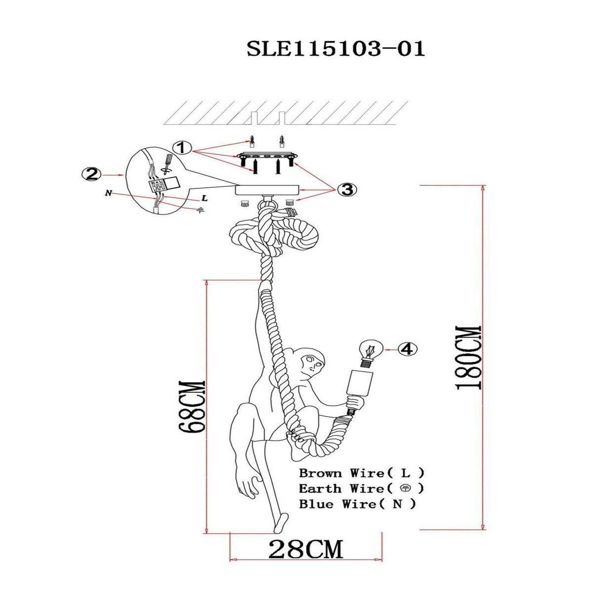 Подвесной светильник Evoluce Tenato SLE115103-01