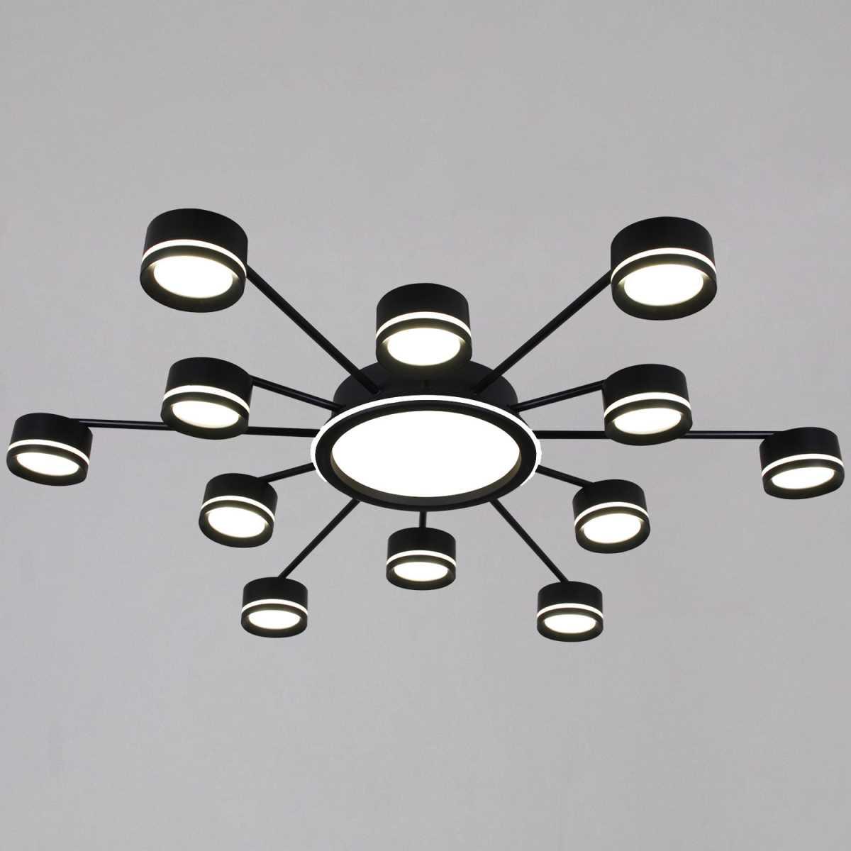 Потолочная люстра Reluce 20590-0.3-6+6+1 Black