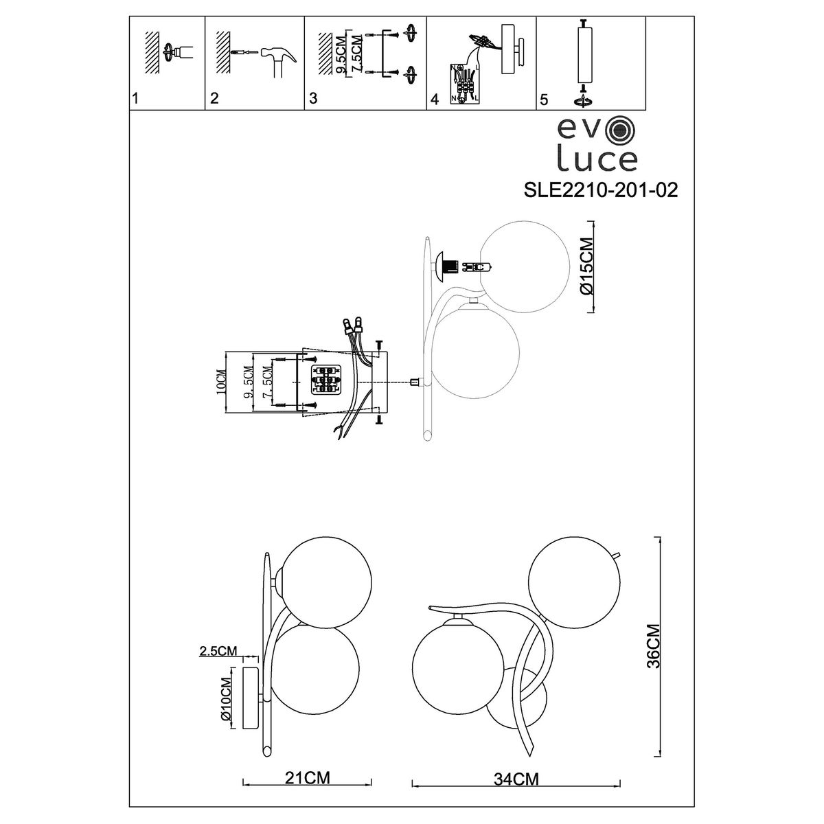 Бра Evoluce ARTU SLE2210-201-02