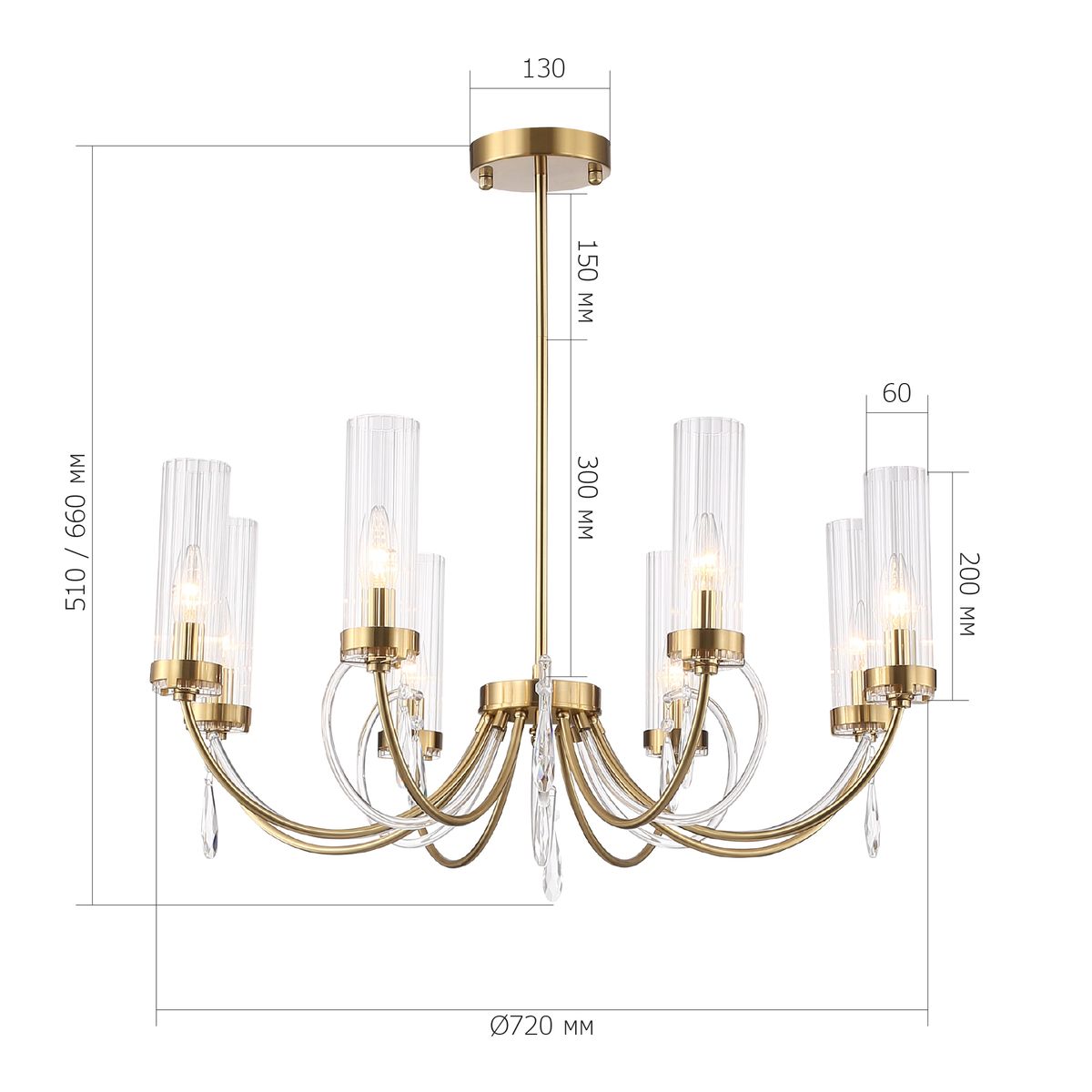 Подвесная люстра ST Luce Illumia SL1400.303.08