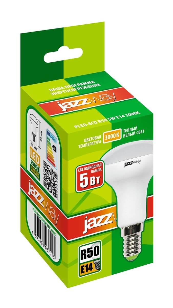 Лампа светодиодная Jazzway E14 5W 3000K матовая 1037015A