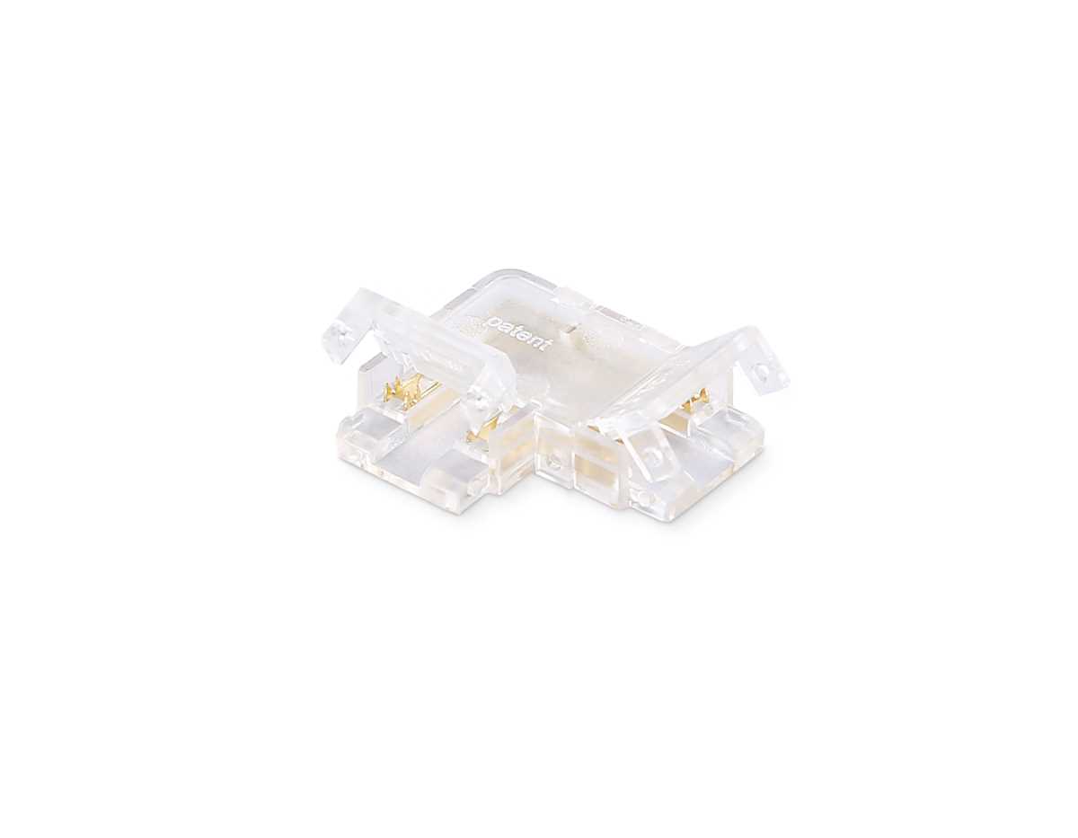 Соединитель угловой AMBRELLA LIGHT ILLUMINATION COB RGB 12/24V для лент 10mm (4 конт.) (10шт. в комплекте) GS6891