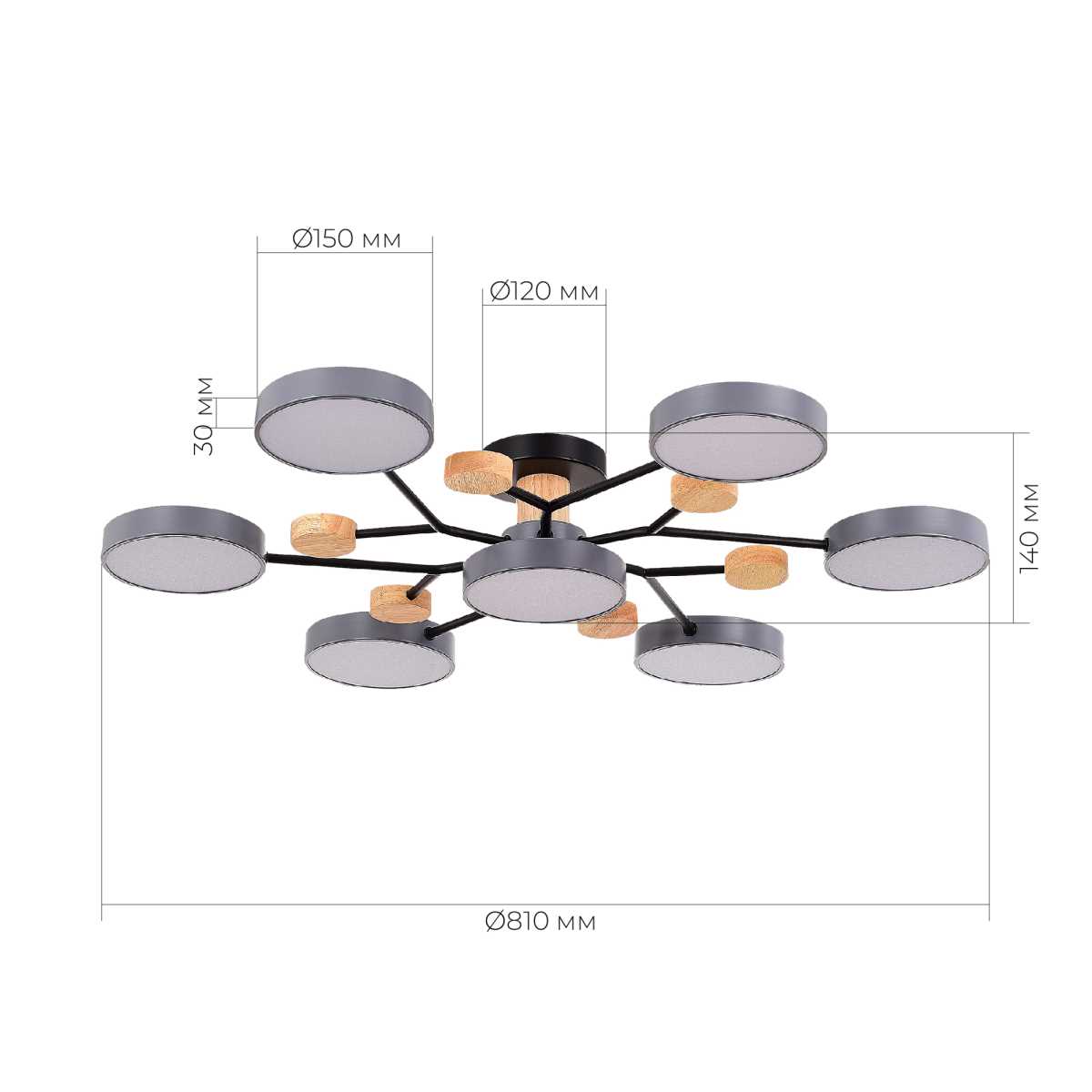 Потолочная светодиодная люстра Evoluce FAEMA SLE6006-702-07
