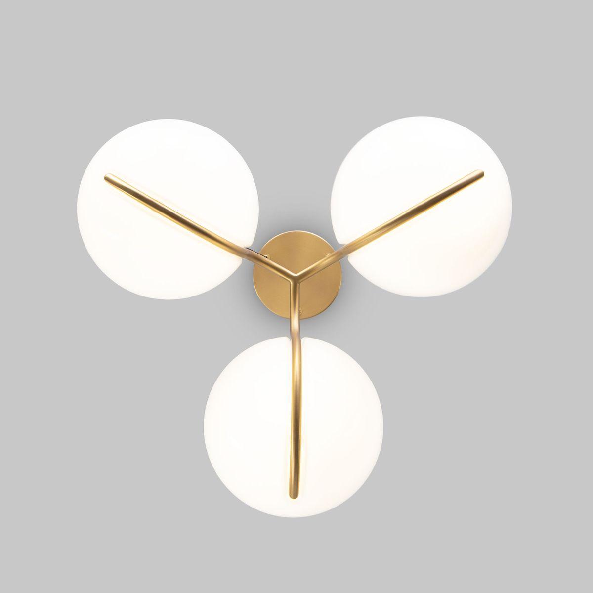 Подвесная светодиодная люстра Eurosvet Emisfero 50083/3 LED золото