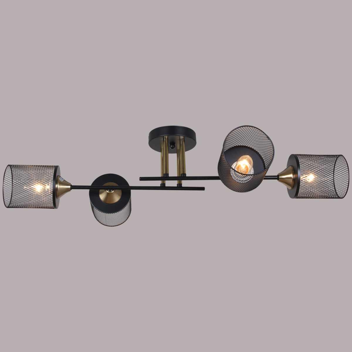 Потолочная люстра Reluce 38460-0.3-04 BK+COPPER