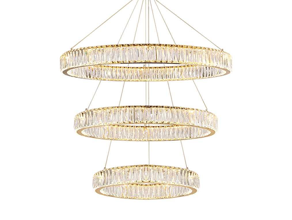 Вертикальная композиция Newport 8240 из трех колец золото №9 S8240_027G